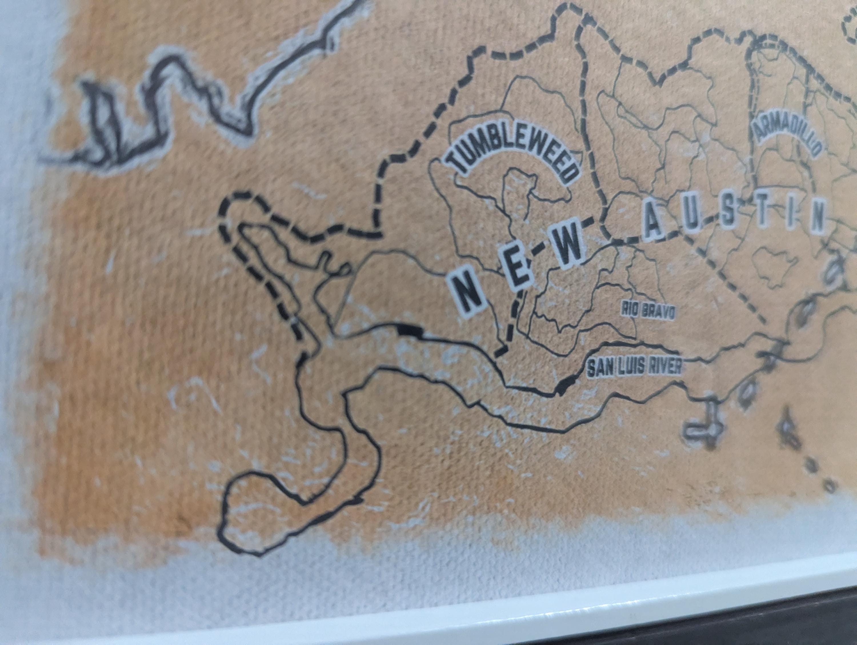 Red Dead Redemption 2 - Map art - Custom design - Watercolour Print