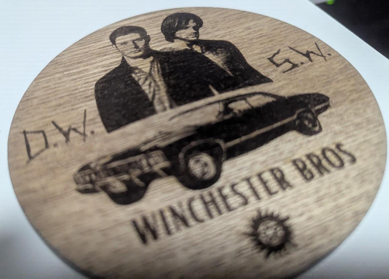 Supernatural - Themed Coaster - Unique gift - Sam and Dean