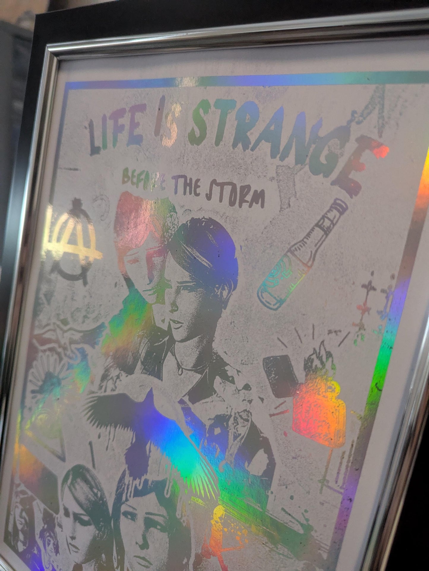 Life is Strange: before the storm - Foil print, Video game Wall Decor, Unique Gaming Gift, Real Foil Art, Chloe and Rachel