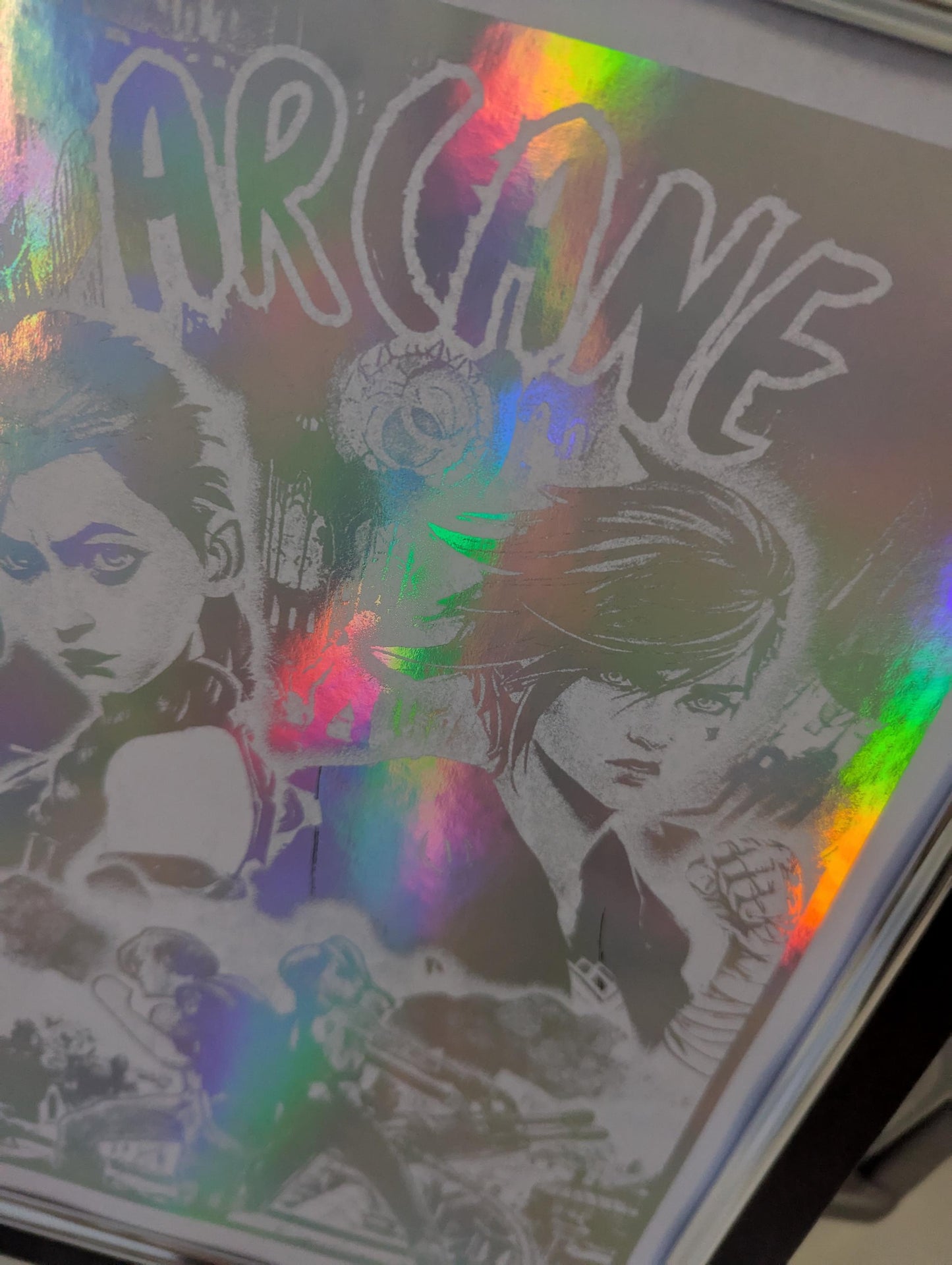 Arcane - Foil print - Jinx & Vi - Unique Gaming Gift, Real Foil Art, League of Legends, TV Show