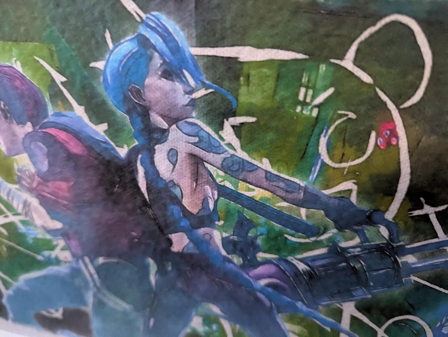 Arcane - Jinx & Vi - Watercolour print - Lol - Unique Gift