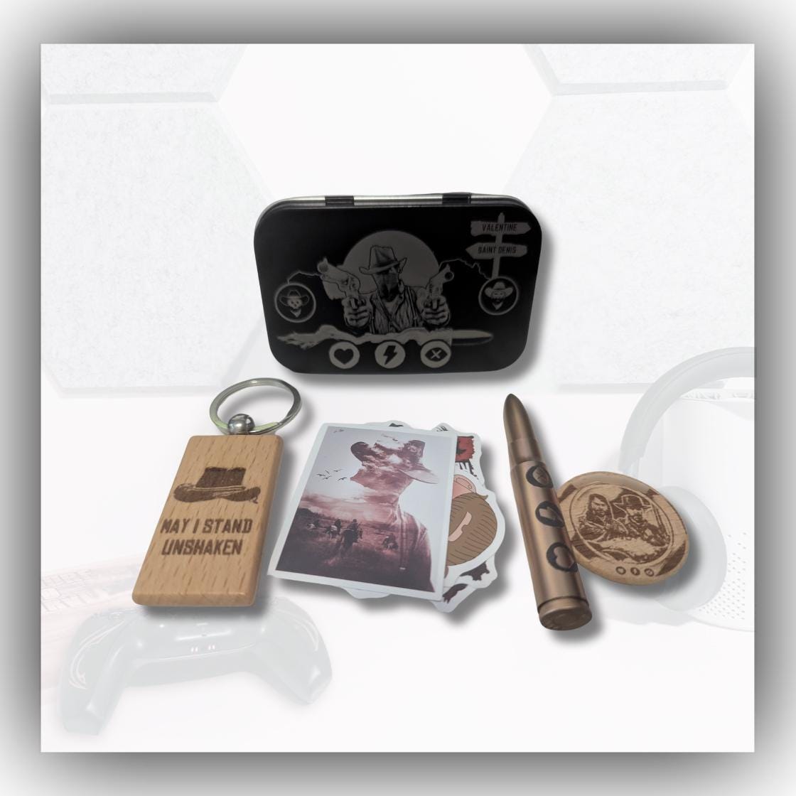 Red dead redemption 2 - Inspired - Engraved Stash tin - unique gift - Arthur Morgan - RDR2