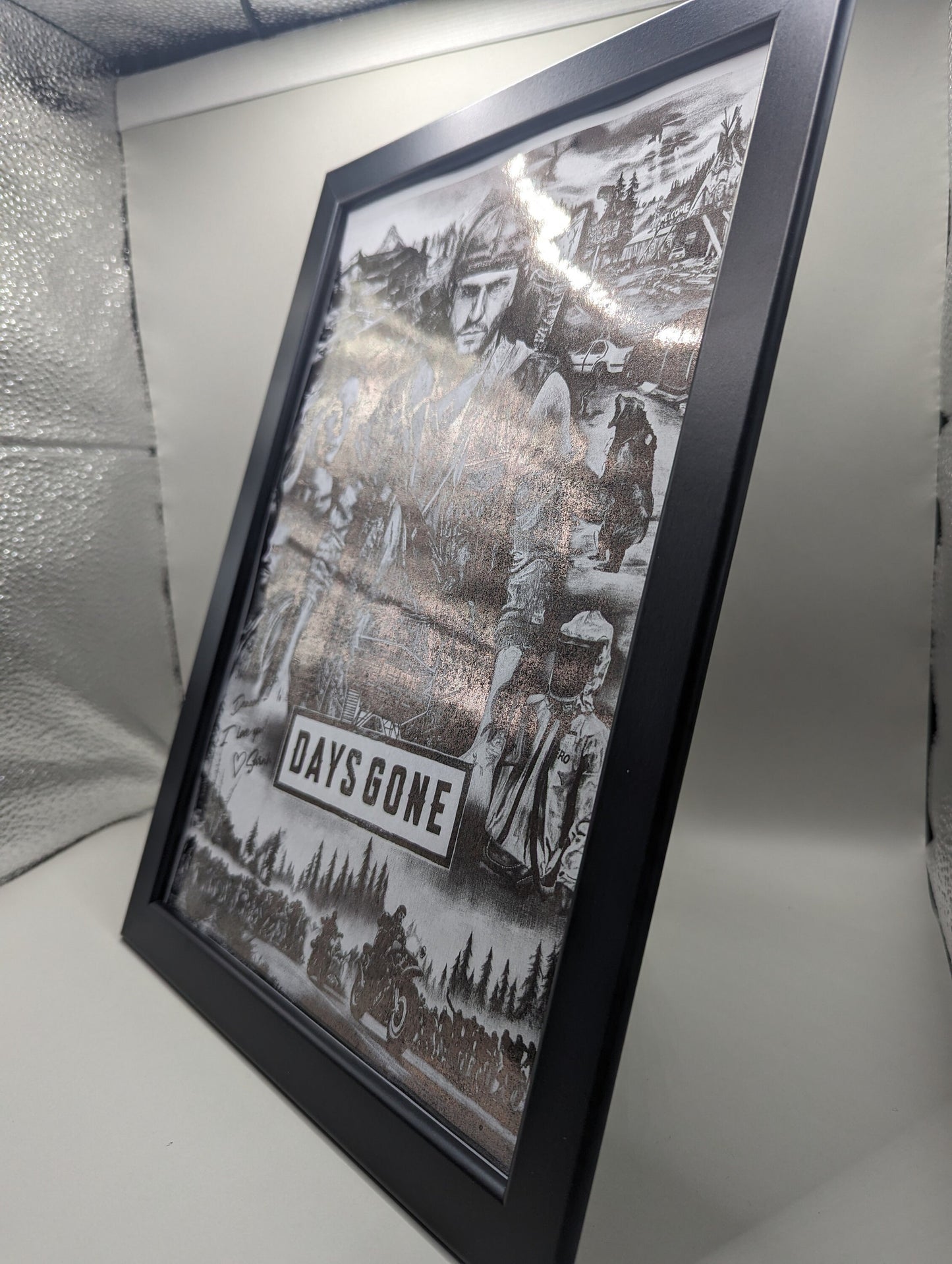 Days Gone Game - Real foil Print - Unique Gift - Gaming wall art