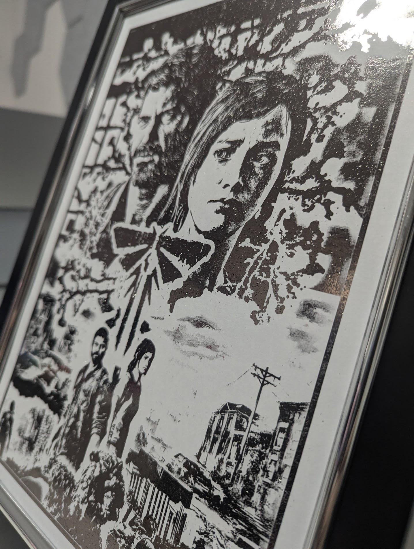 The Last Of Us - Foil print, Video game Wall Decor, Unique Gaming Gift, Joel and Ellie