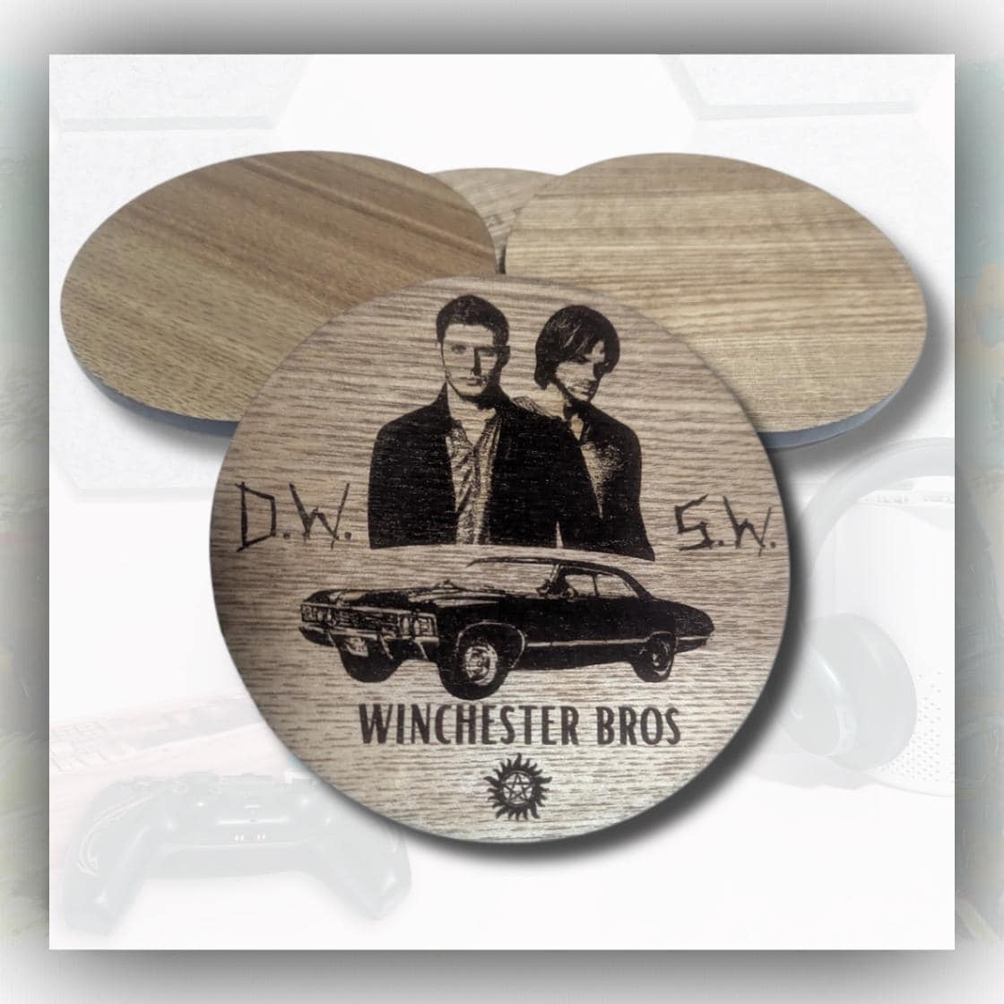 Supernatural - Themed Coaster - Unique gift - Sam and Dean