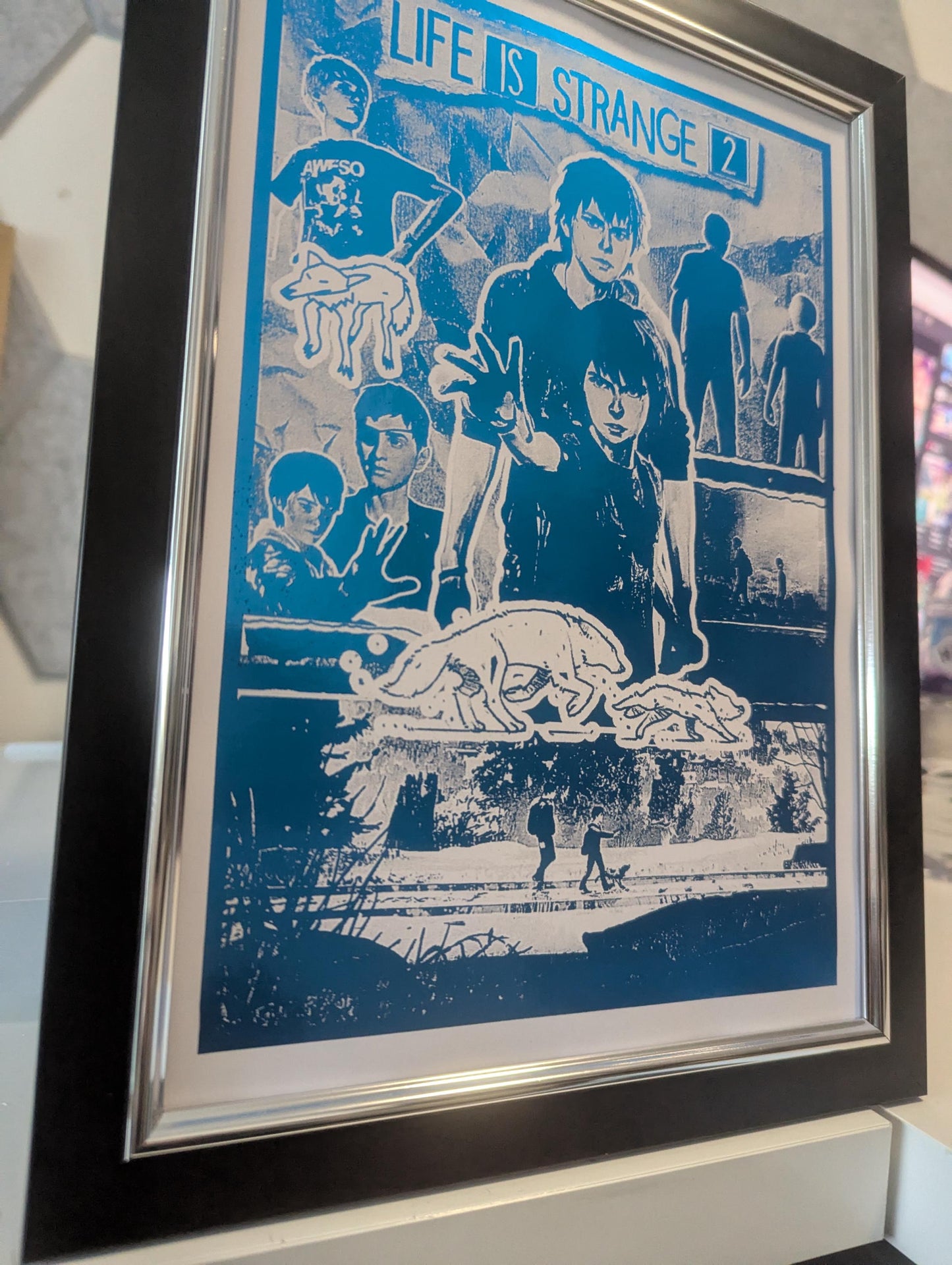 Life is Strange 2 - Foil print, Video game Wall Decor, Unique Gaming Gift, Real Foil Art, Sean and Daniel