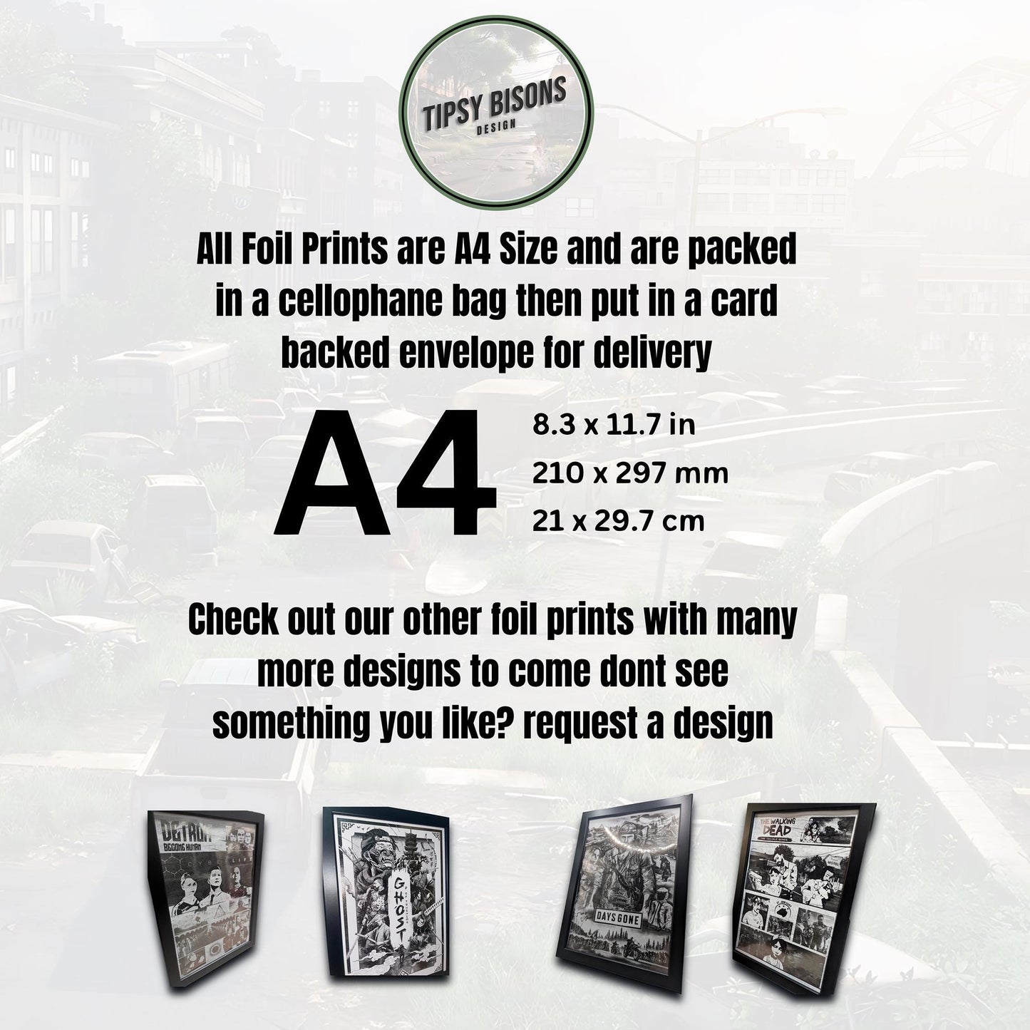 Resident Evil 4 - RE4 Remake - Foil print, Video game Wall Decor, Unique Gaming Gift, Real Foil Art, Leon