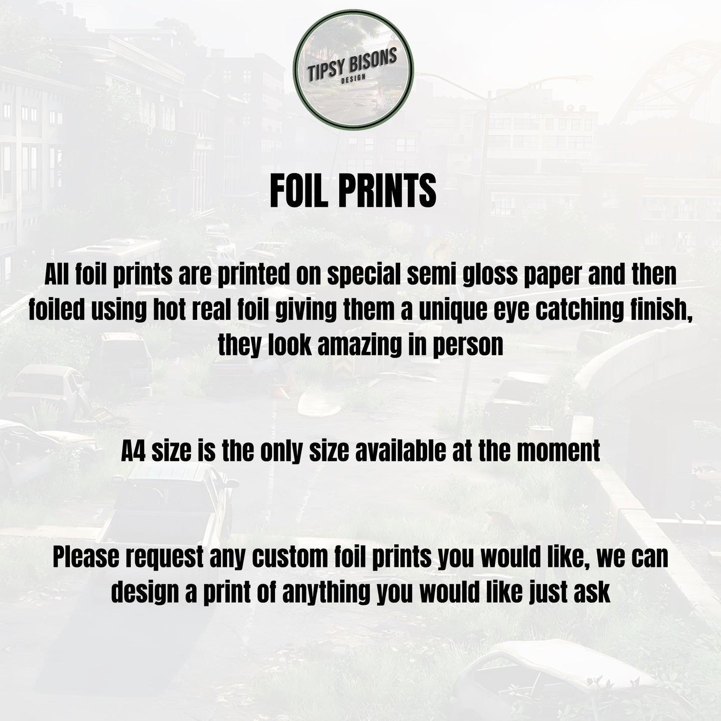 Days Gone Game - Real foil Print - Unique Gift - Gaming wall art