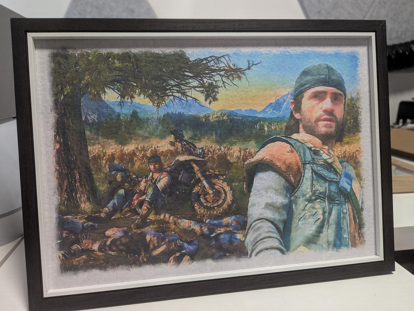 Days Gone - Deacon St John - Watercolour Style Print - Premium card