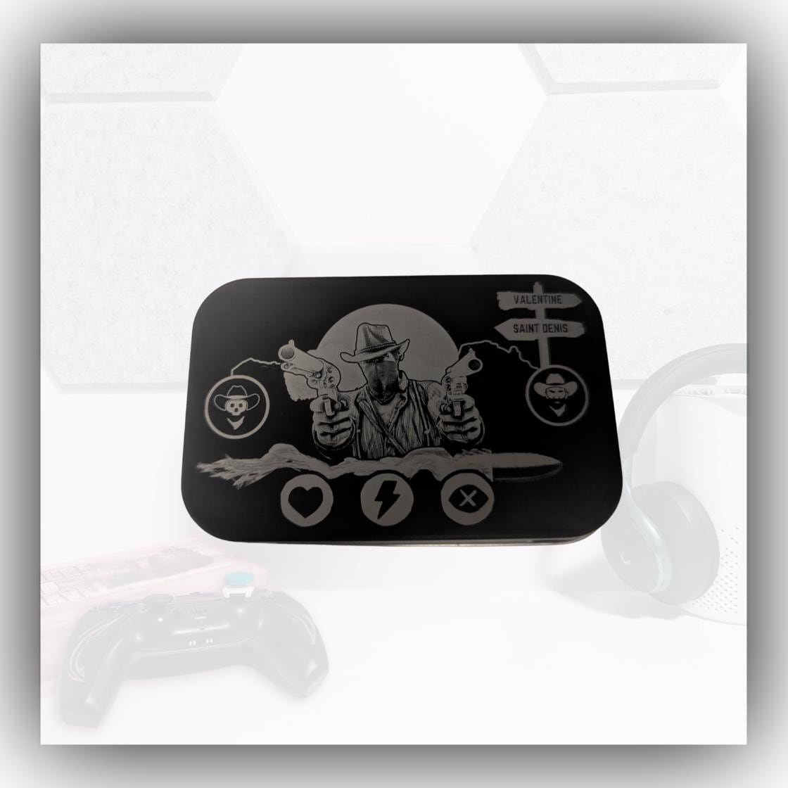 Red dead redemption 2 - Inspired - Engraved Stash tin - unique gift - Arthur Morgan - RDR2