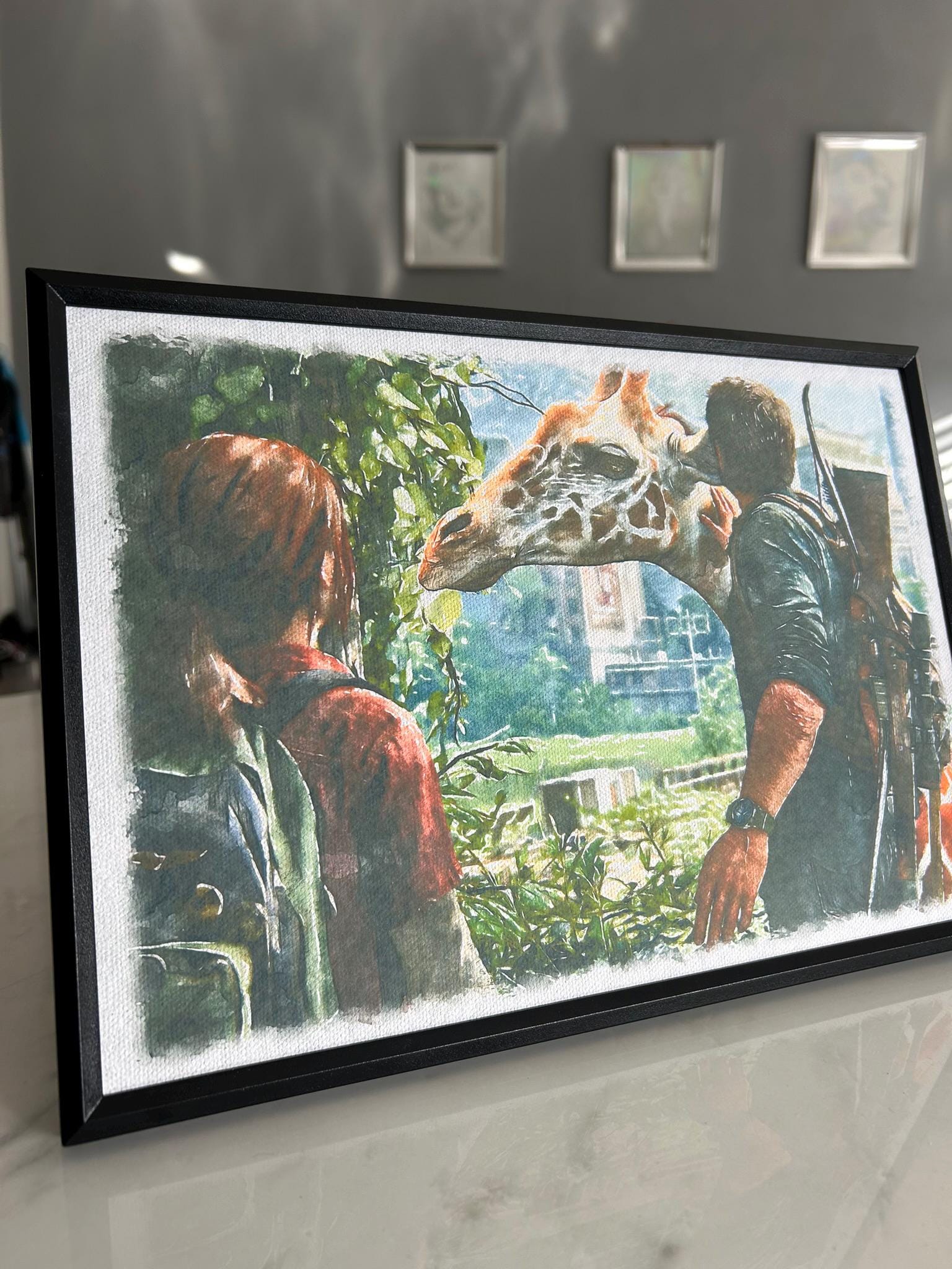 Ellie & Joel - The Last of Us - Watercolour Print