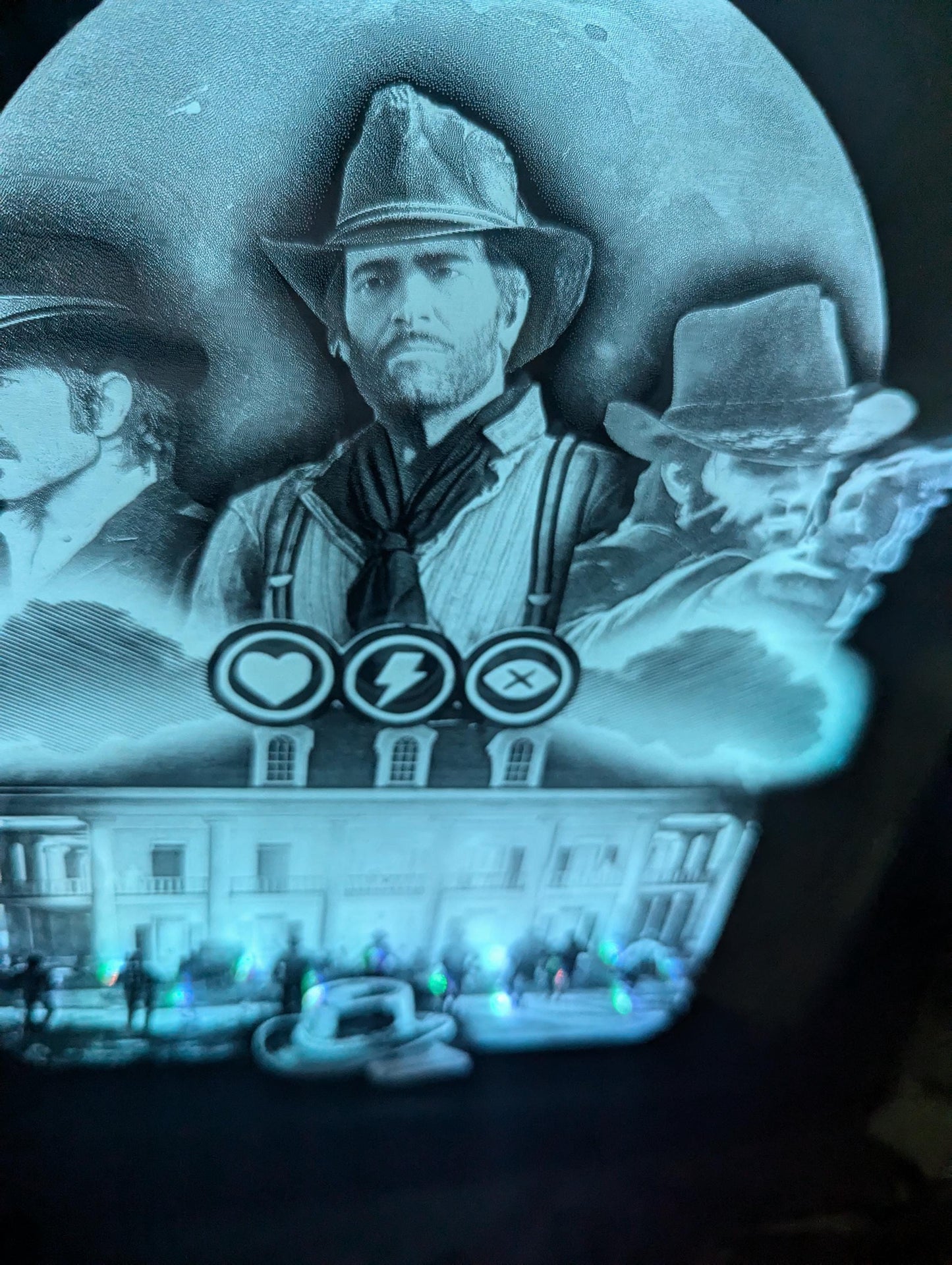 Red dead redemption 2 - Arthur Morgan - Laser engraved backlit mirror - Great gift