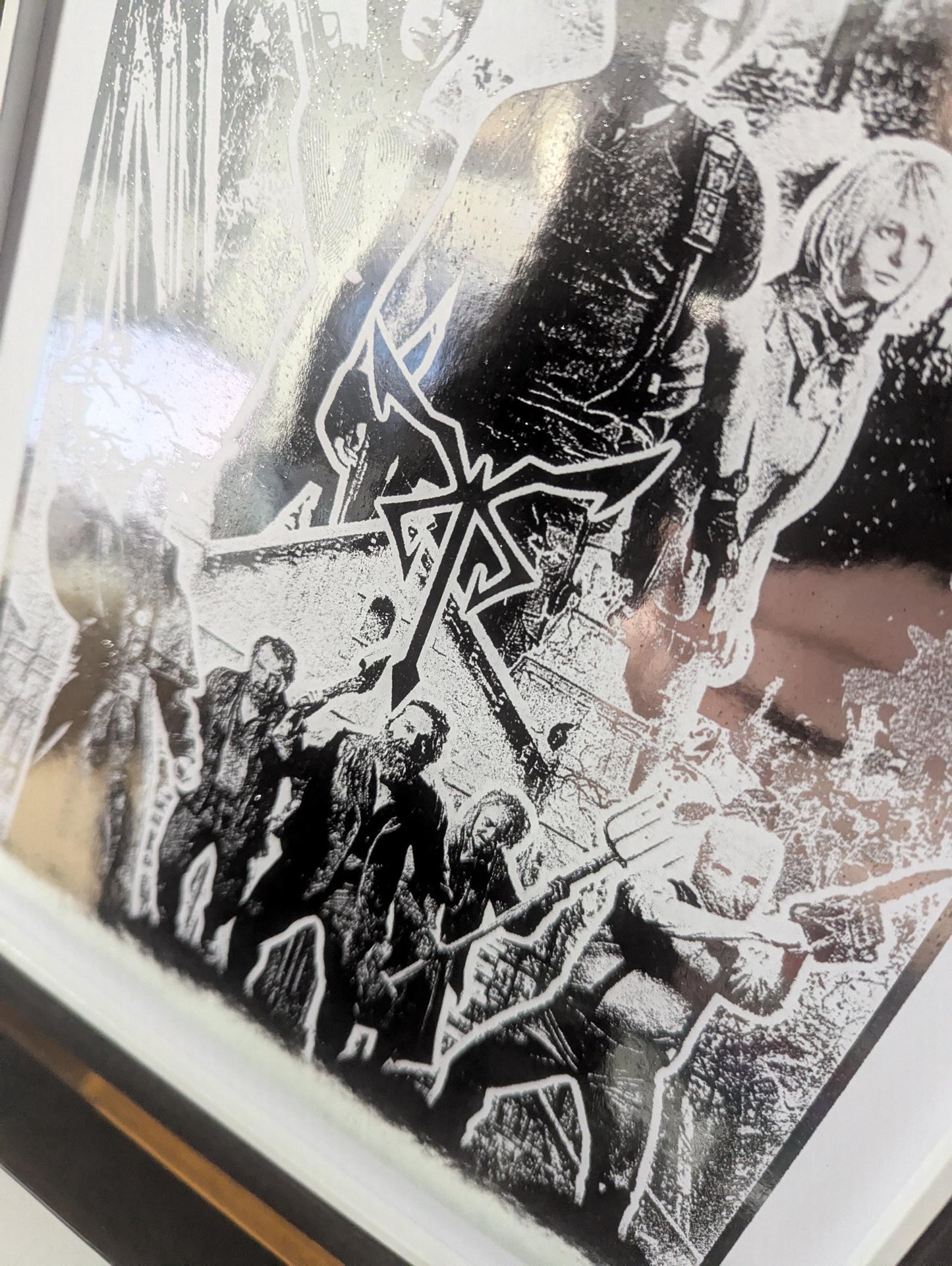 Resident Evil 4 - RE4 Remake - Foil print, Video game Wall Decor, Unique Gaming Gift, Real Foil Art, Leon