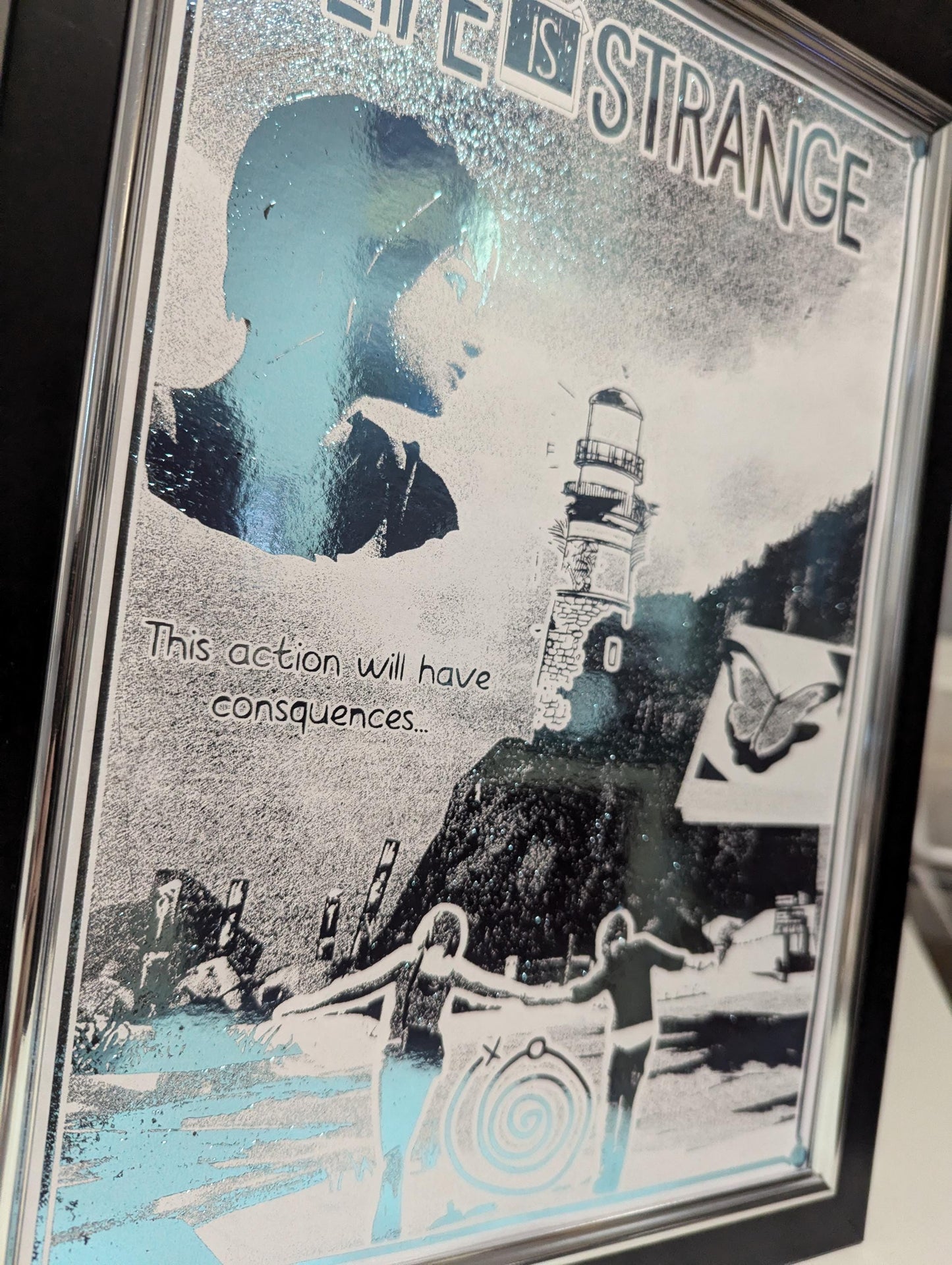 Life is Strange - Foil print, Video game Wall Decor, Unique Gaming Gift, Real Foil Art, Max and Chloe