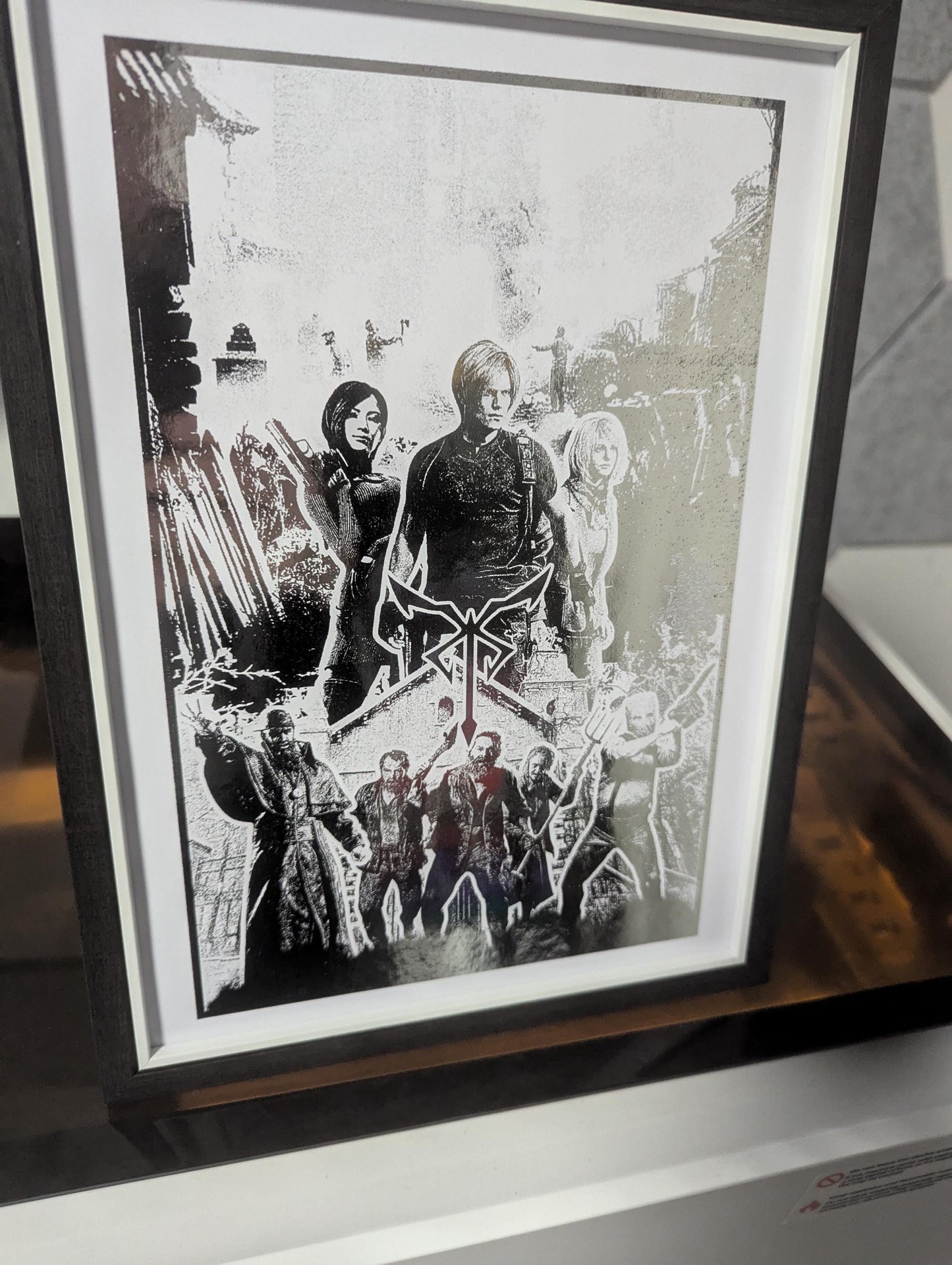 Resident Evil 4 - RE4 Remake - Foil print, Video game Wall Decor, Unique Gaming Gift, Real Foil Art, Leon