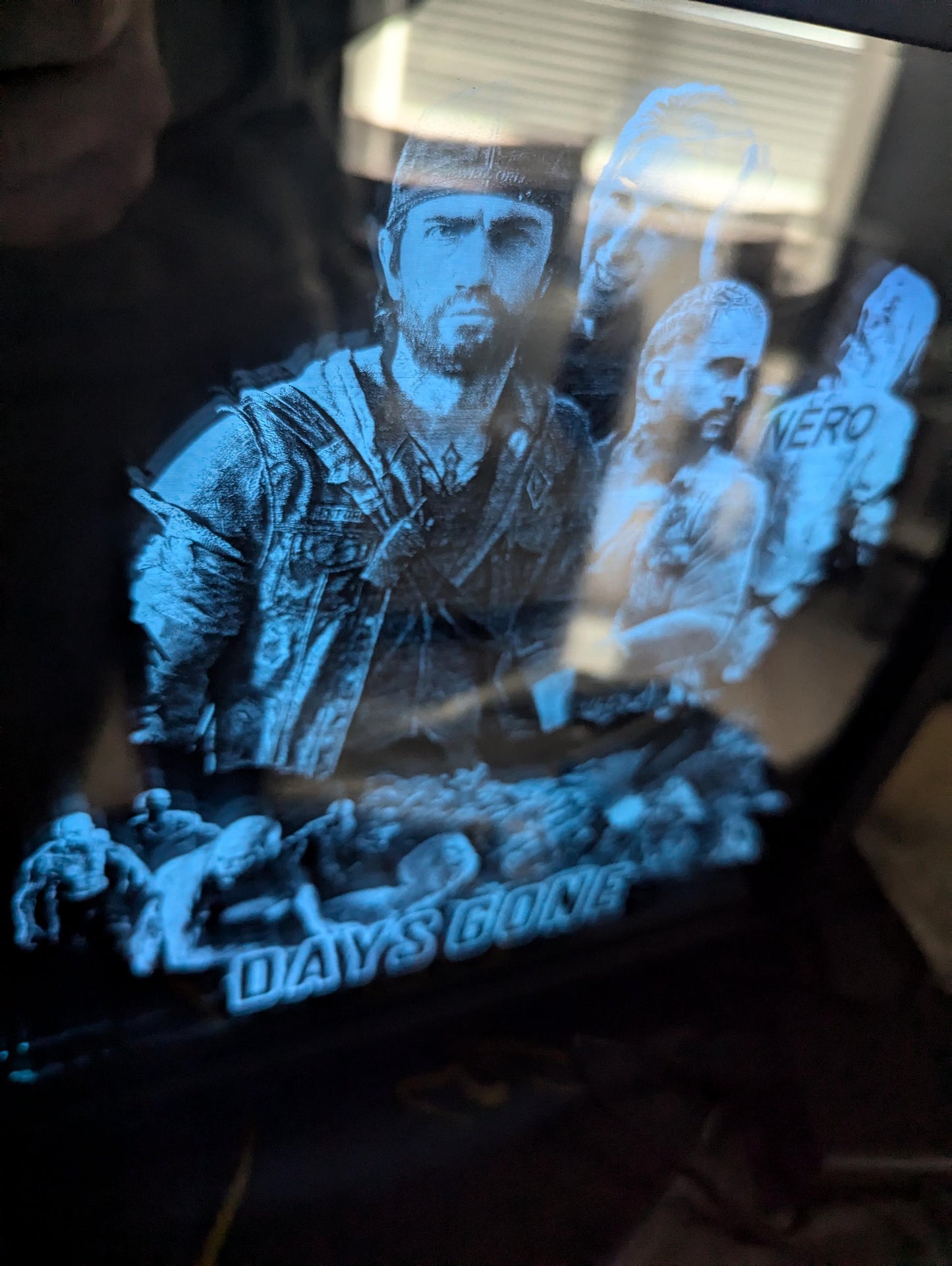Days Gone - Deacon St John - Laser engraved backlit mirror - Great gift - custom design