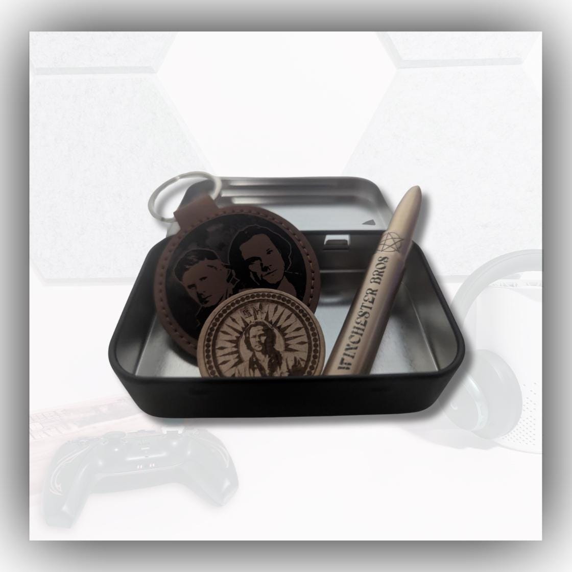 Supernatural - Inspired - Engraved Stash tin - unique gift - Sam and Dean - Winchester bros