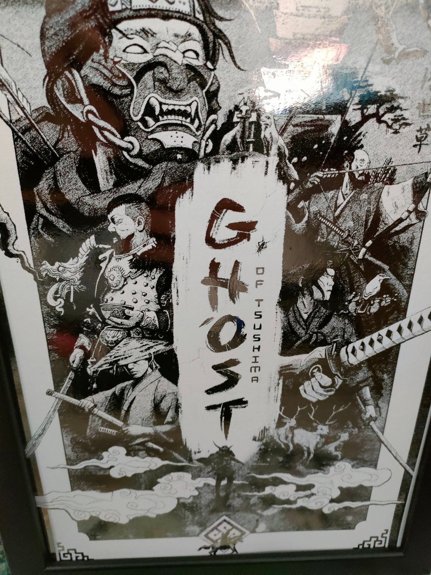 Ghost Of Tsushima - Foil Print, Video game Wall Decor, Unique Gift, Jin Sakai
