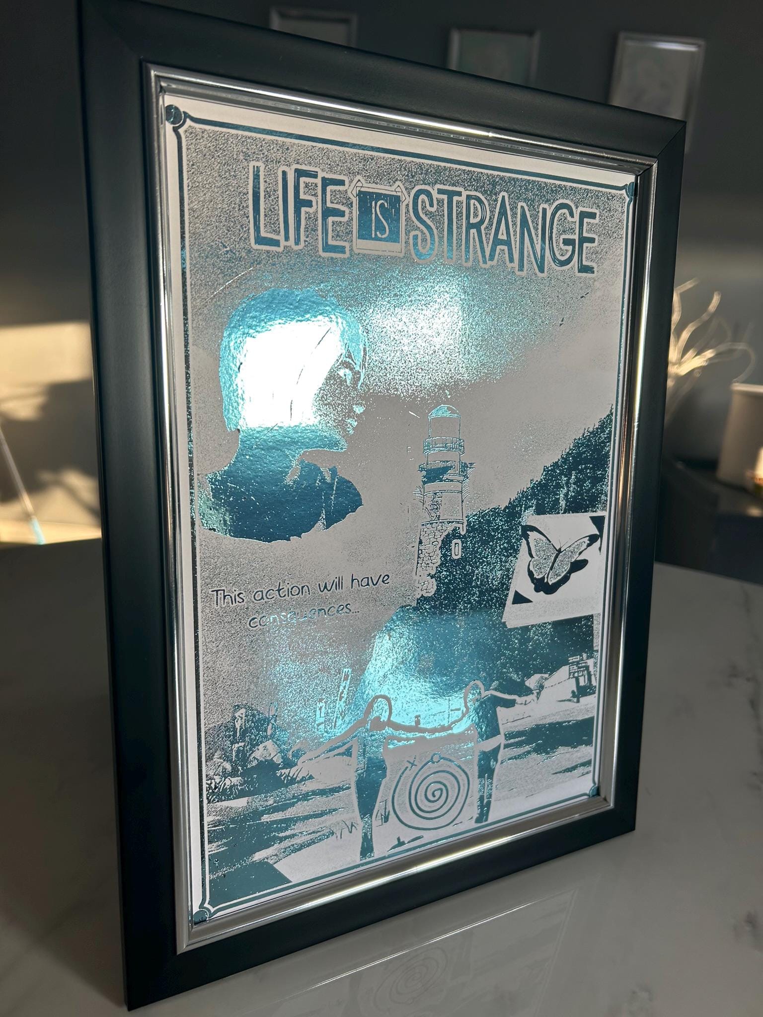 Life is Strange - Foil print, Video game Wall Decor, Unique Gaming Gift, Real Foil Art, Max and Chloe