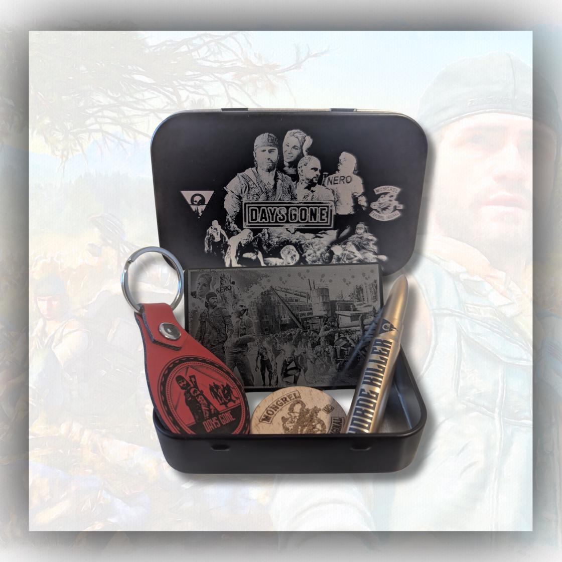 Days Gone - Engraved Stash tin - gift set - unique gift - Days gone game - Deacon st john