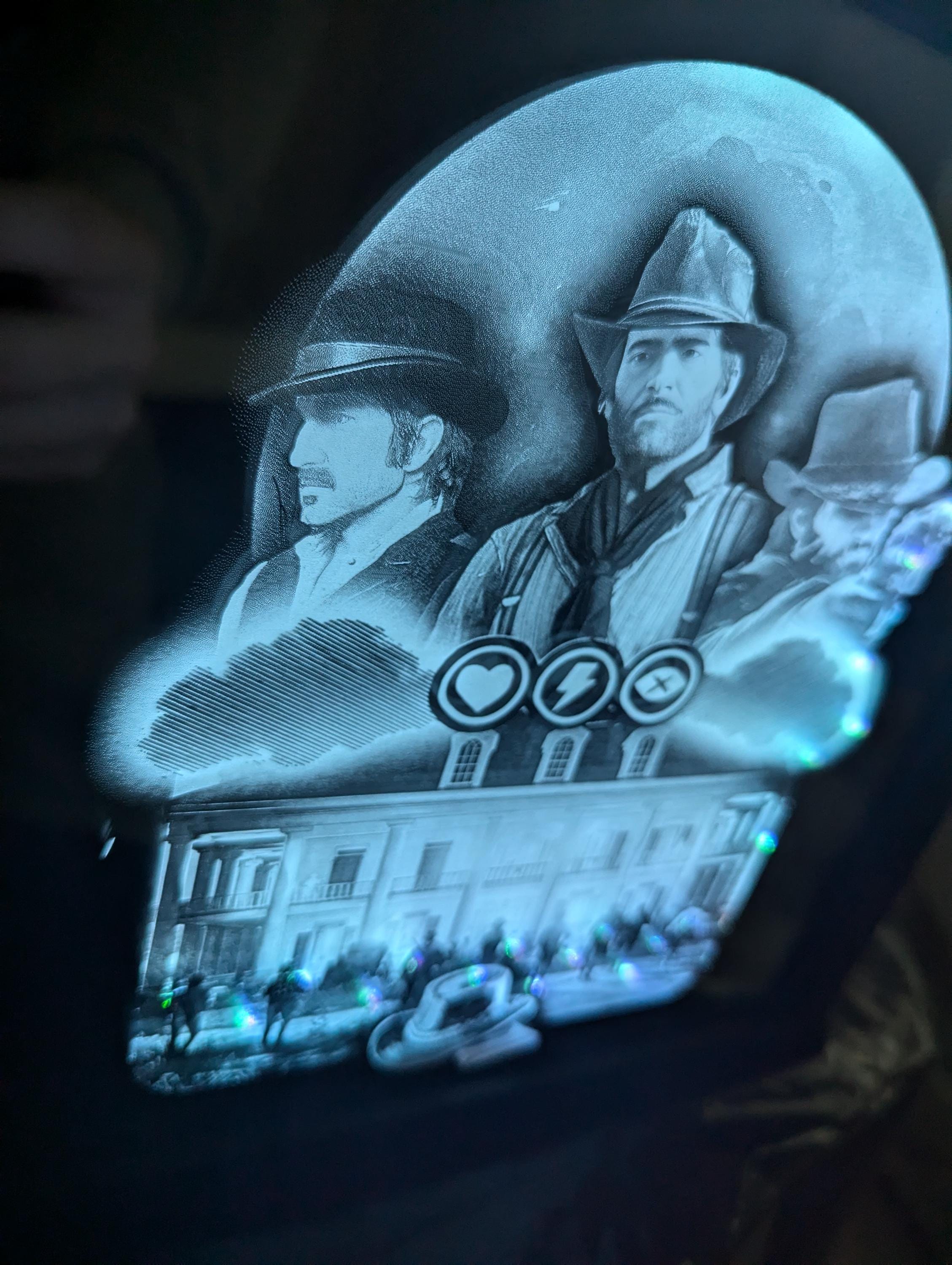 Red dead redemption 2 - Arthur Morgan - Laser engraved backlit mirror - Great gift