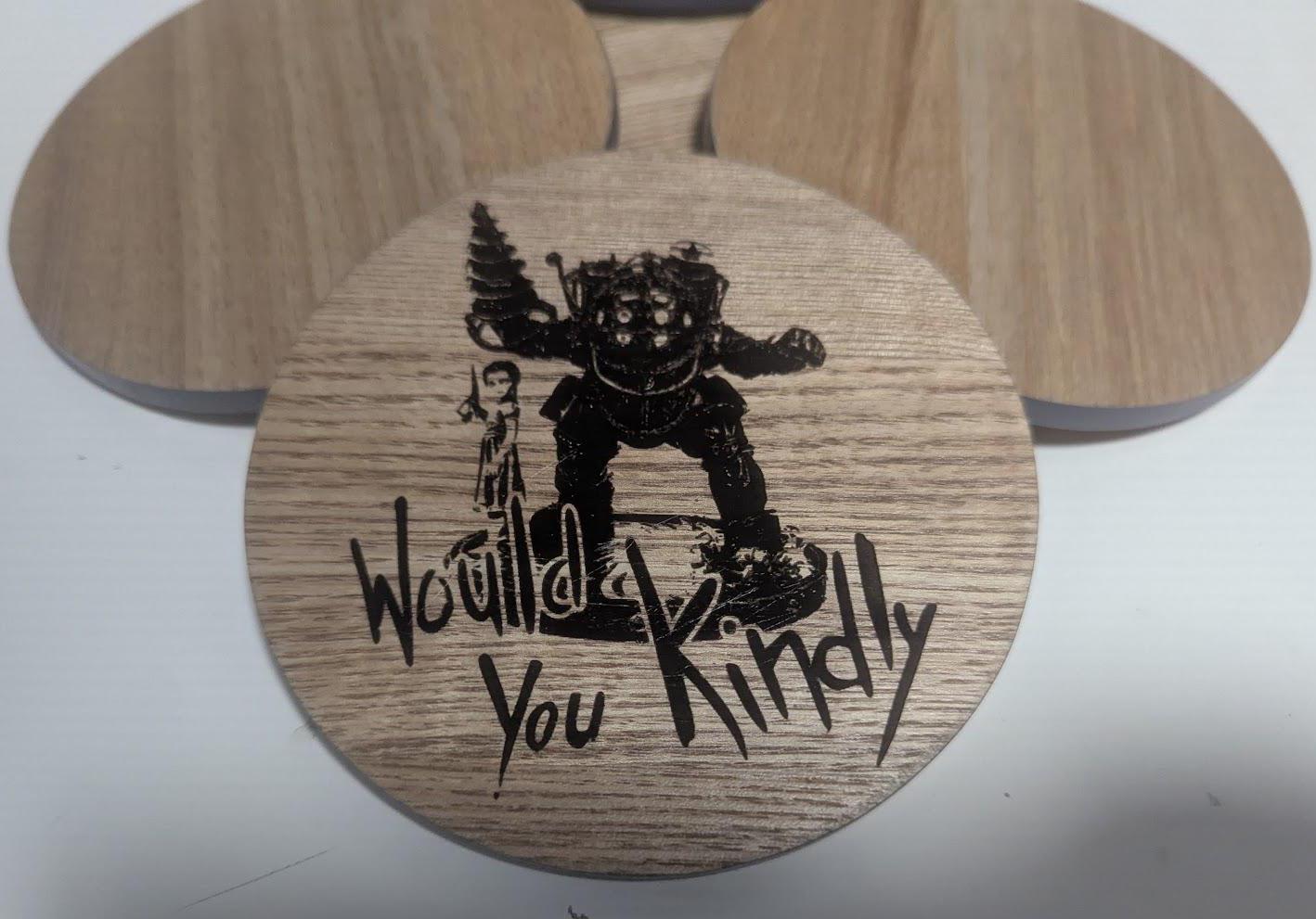 BioShock - Themed Coaster - Unique gift - Would you kindly