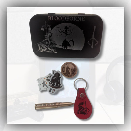 Bloodborne - Engraved Stash tin - gift set - unique gift