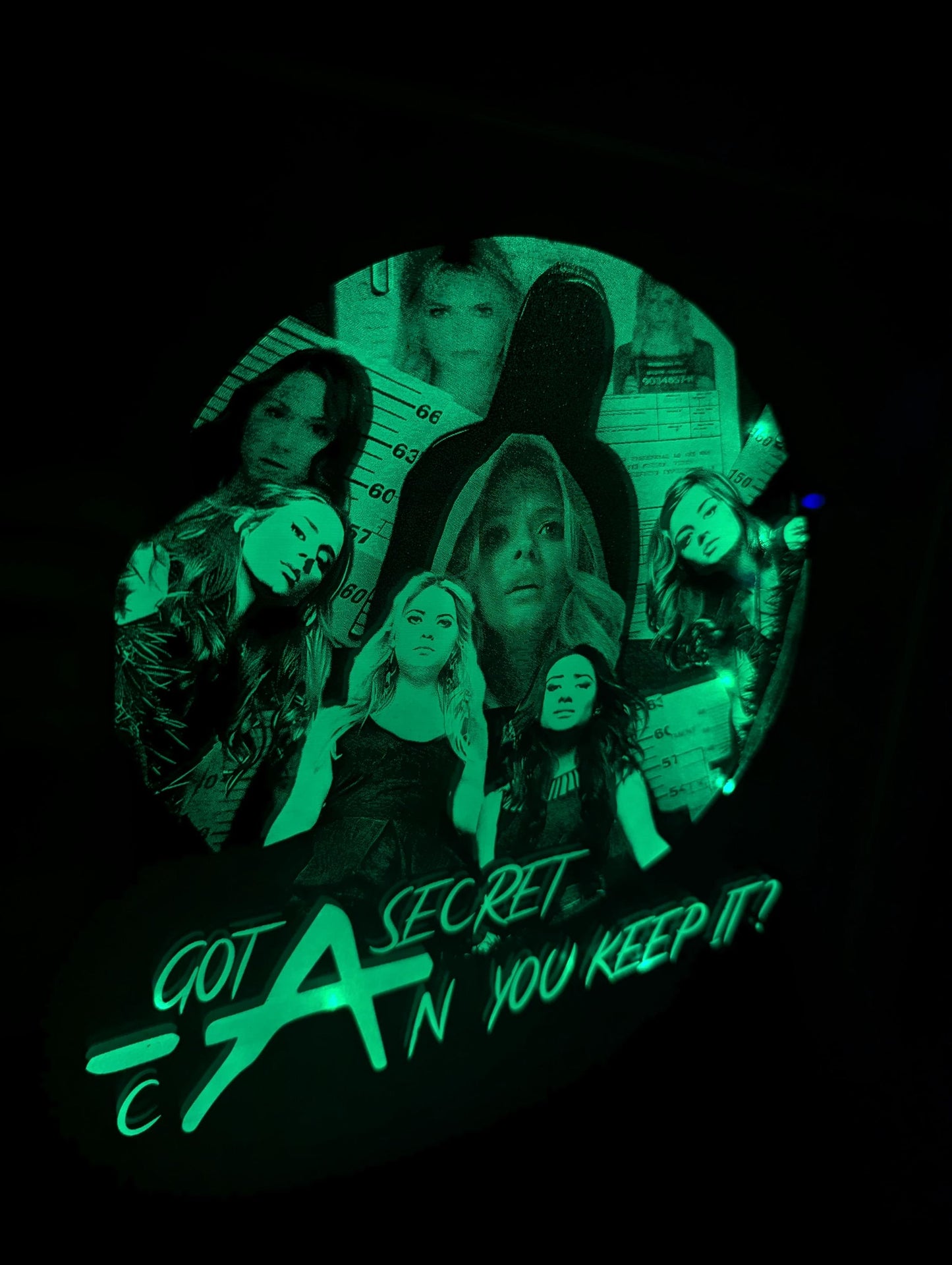 Pretty little liars - Laser engraved backlit mirror - unique item - pll gift
