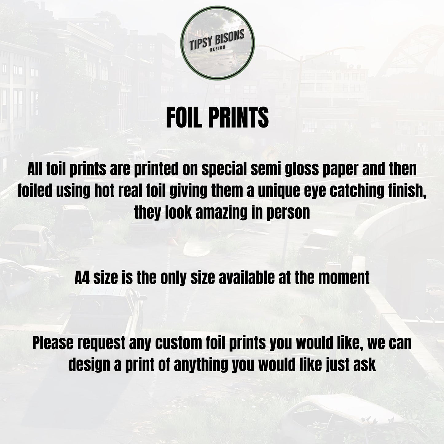 The Last Of Us - Foil print, Video game Wall Decor, Unique Gaming Gift, Joel and Ellie