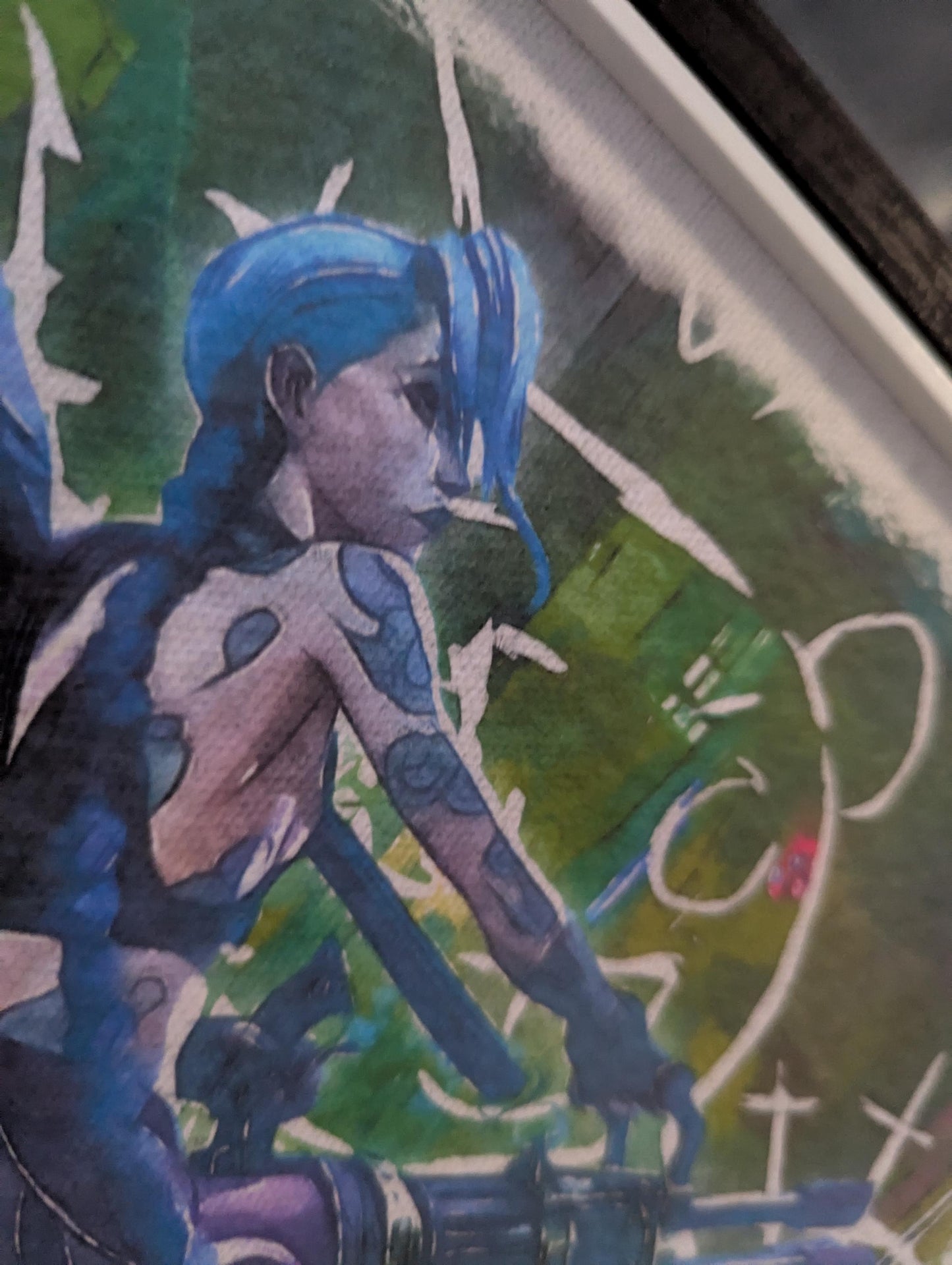 Arcane - Jinx & Vi - Watercolour print - Lol - Unique Gift