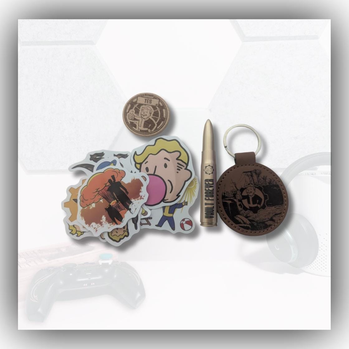 Fallout - Engraved Stash tin gift set - unique gift - caps - mentats