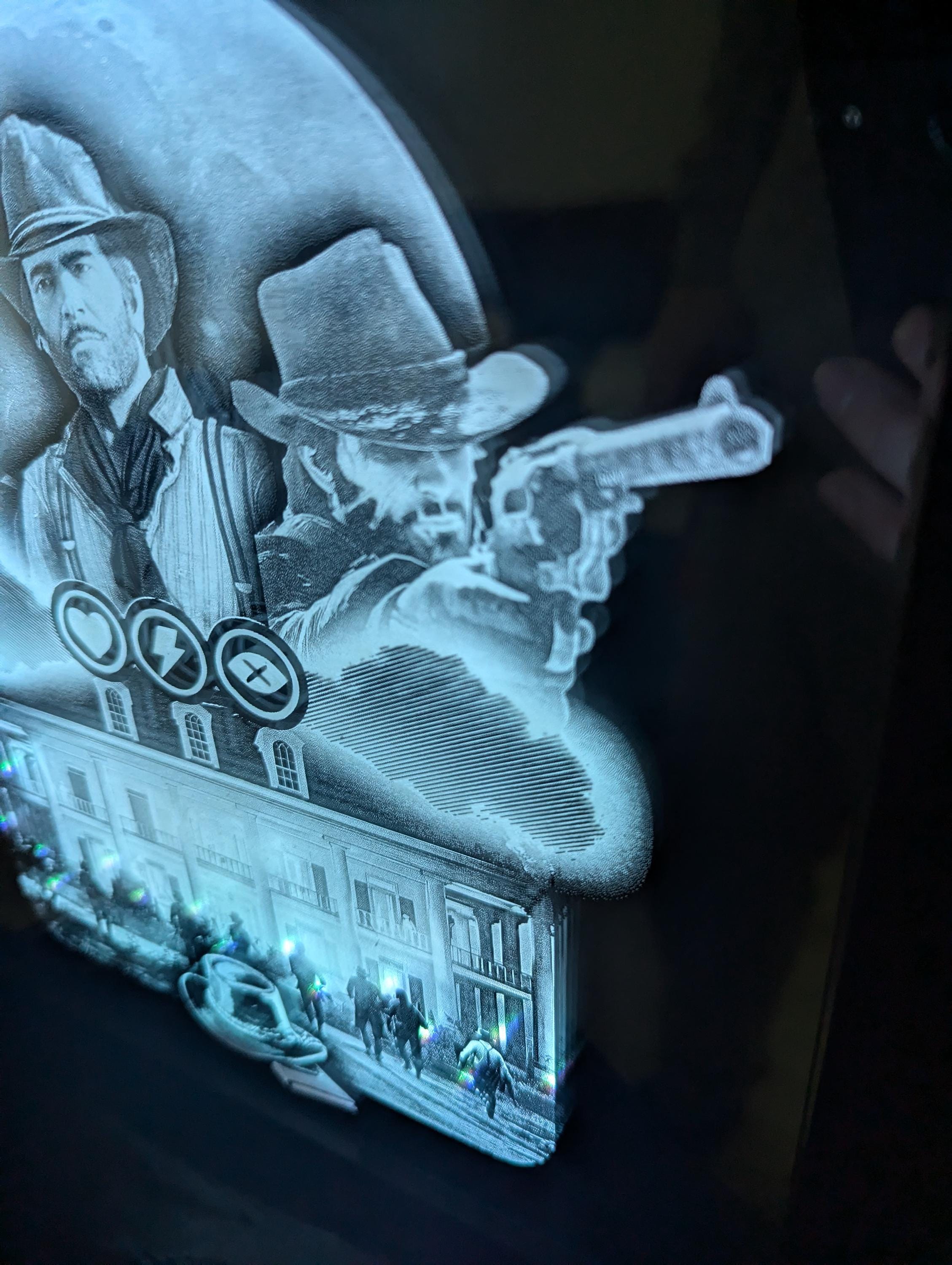 Red dead redemption 2 - Arthur Morgan - Laser engraved backlit mirror - Great gift