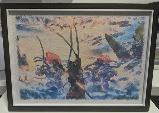 Black Myth: Wukong - Watercolour Style Print - premium card - gaming gift