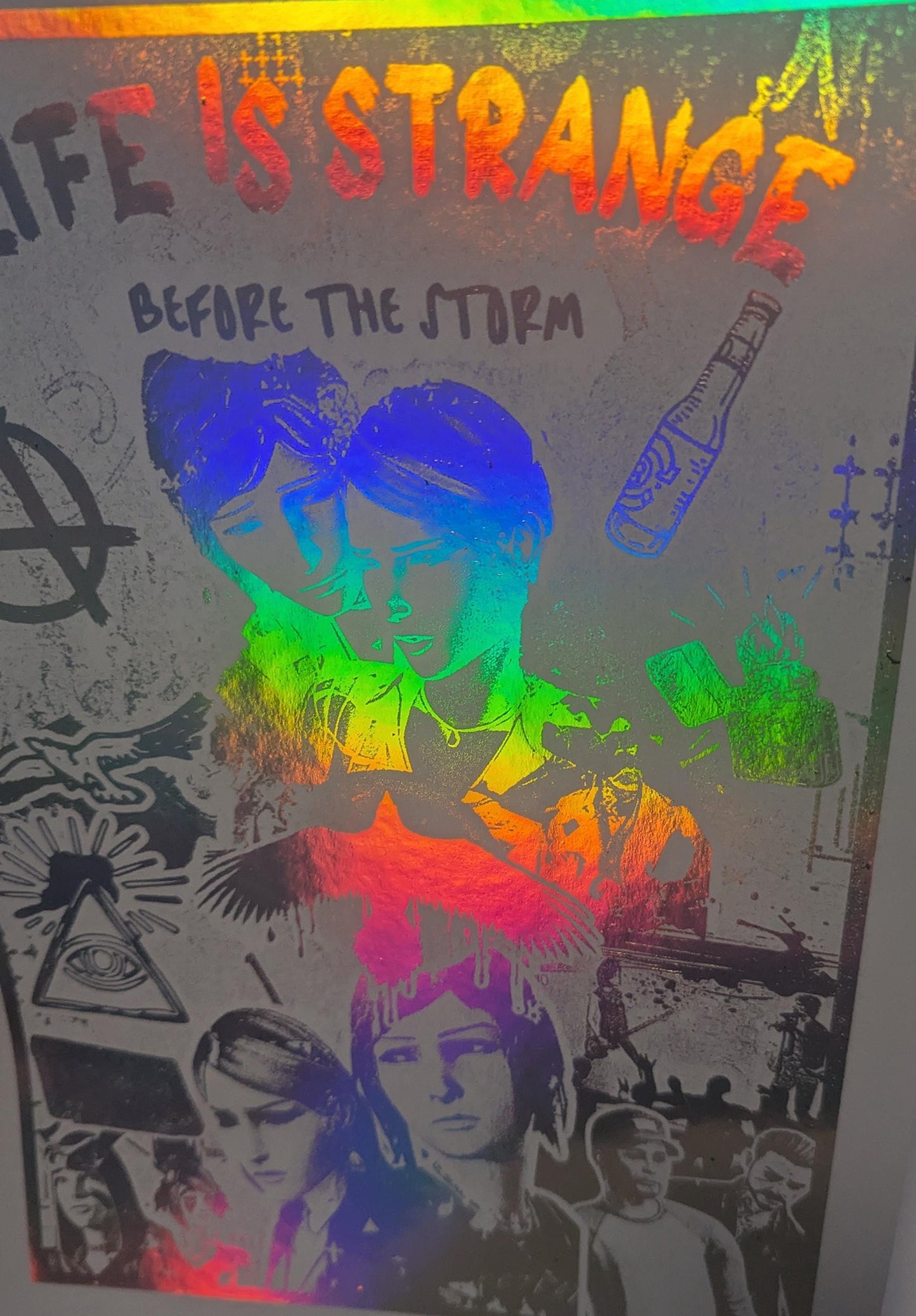 Life is Strange: before the storm - Foil print, Video game Wall Decor, Unique Gaming Gift, Real Foil Art, Chloe and Rachel