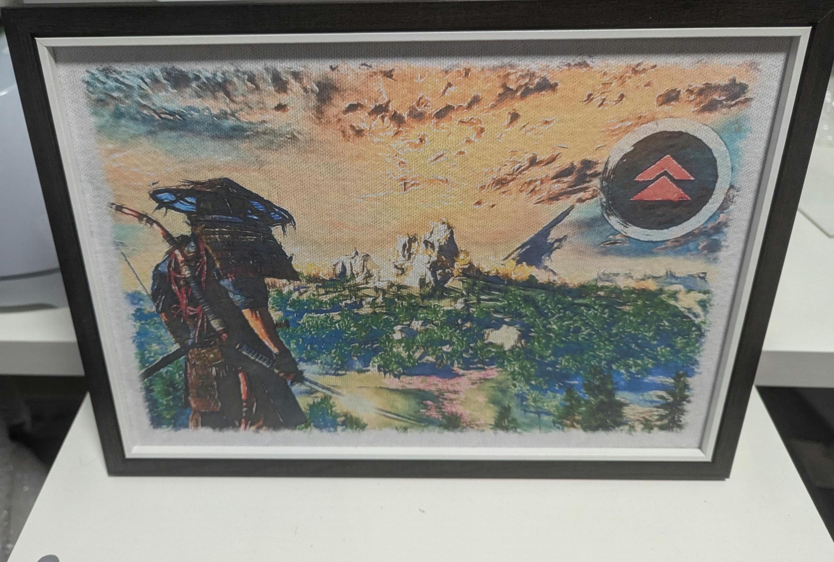 Ghost of Tsushima - Jin Sakai - Watercolour Style Print - unique gift
