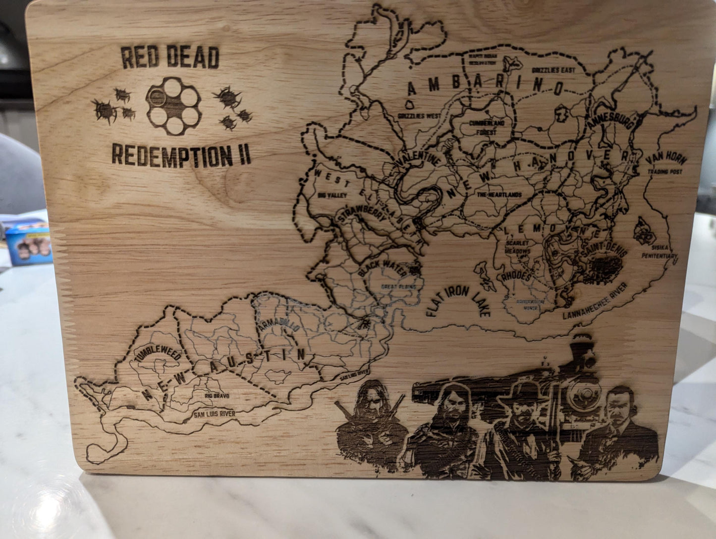 Red Dead Redemption 2 - Wooden sign - unique gift - Custom design