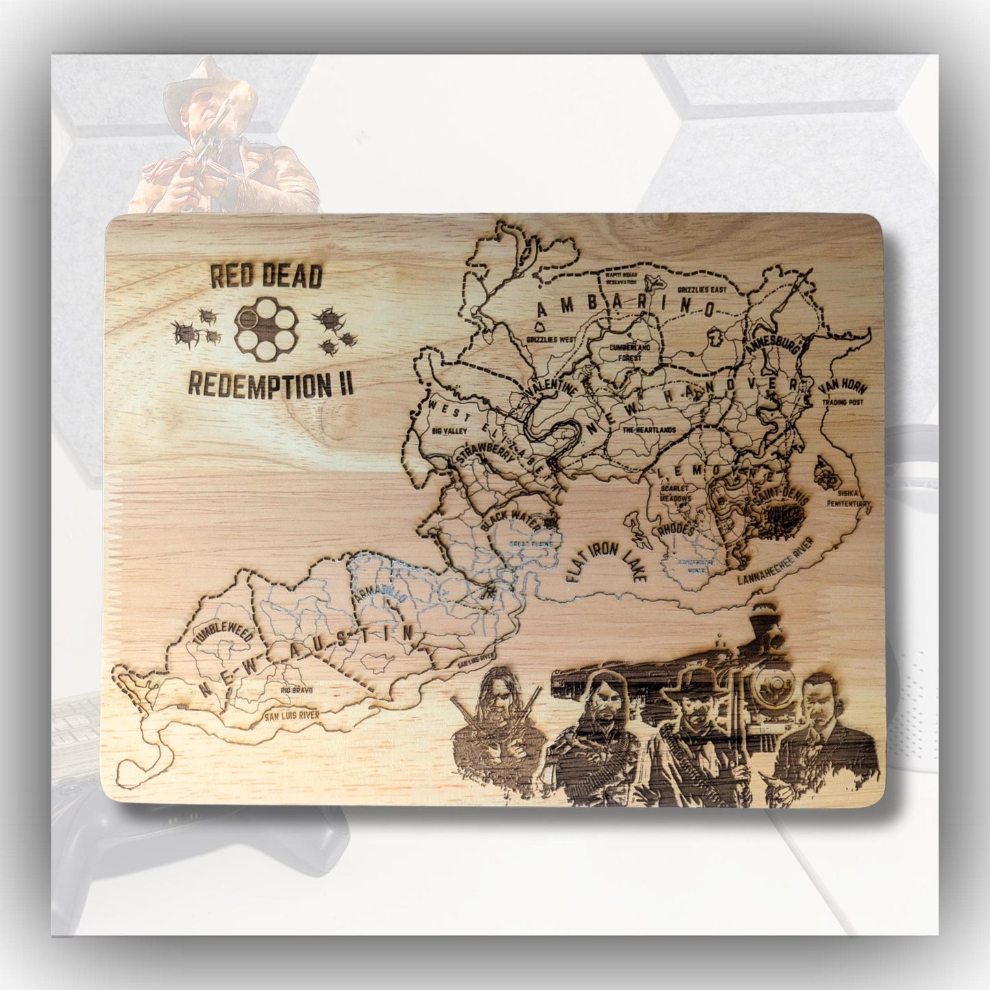 Red Dead Redemption 2 - Wooden sign - unique gift - Custom design
