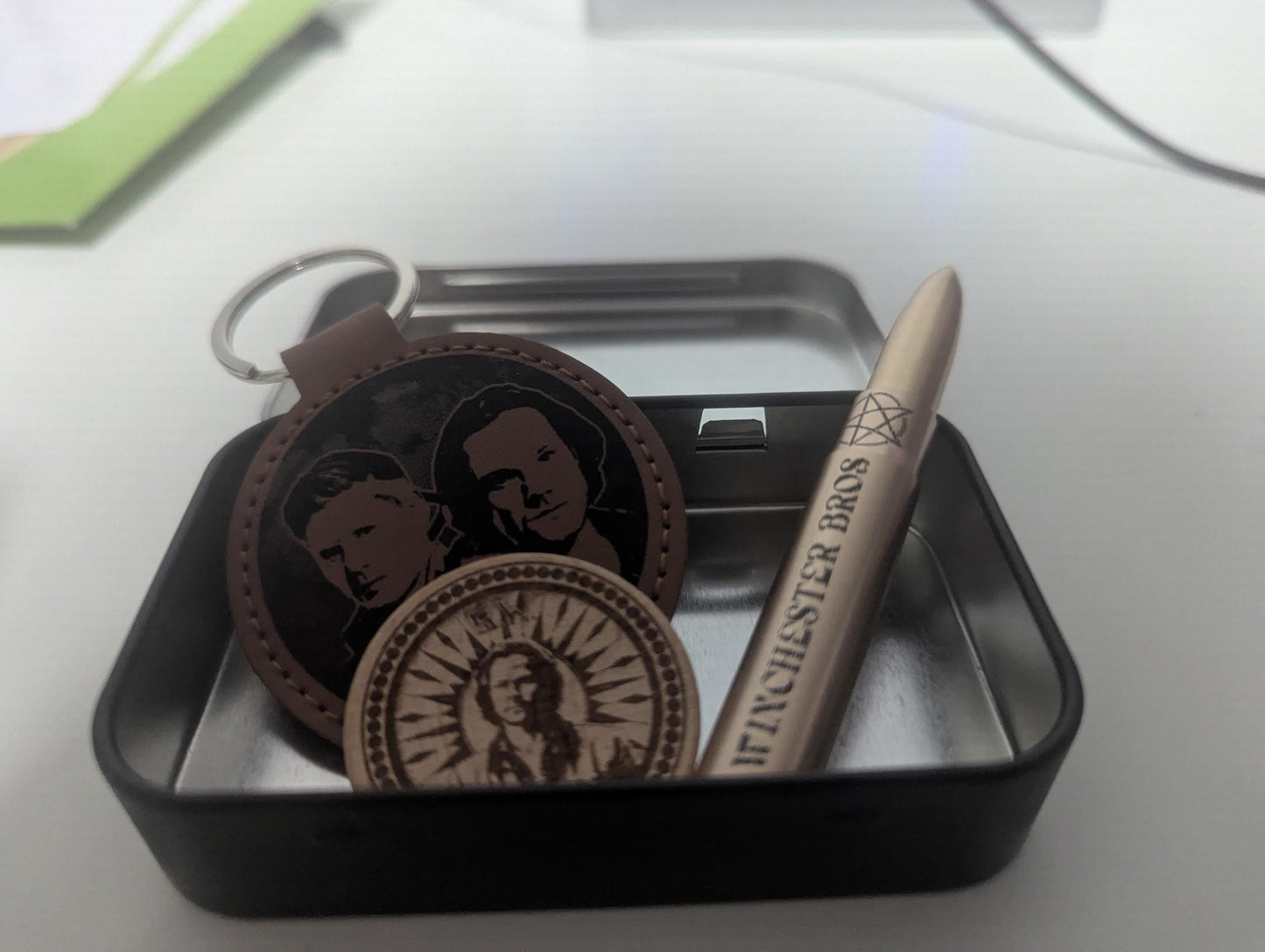 Supernatural - Inspired - Engraved Stash tin - unique gift - Sam and Dean - Winchester bros