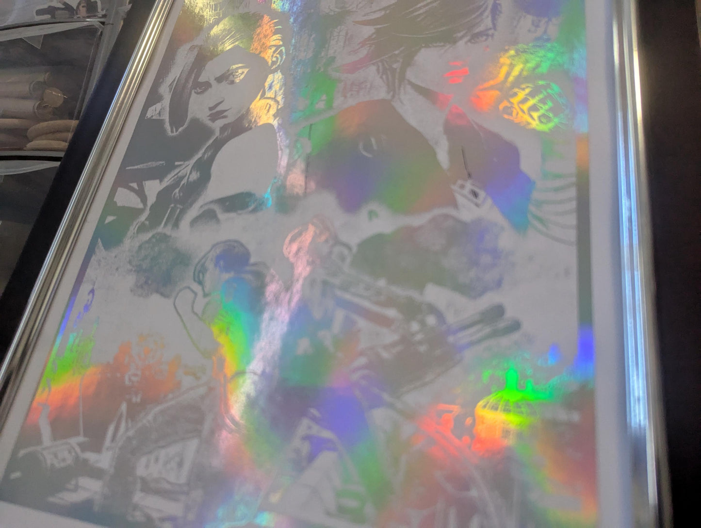 Arcane - Foil print - Jinx & Vi - Unique Gaming Gift, Real Foil Art, League of Legends, TV Show