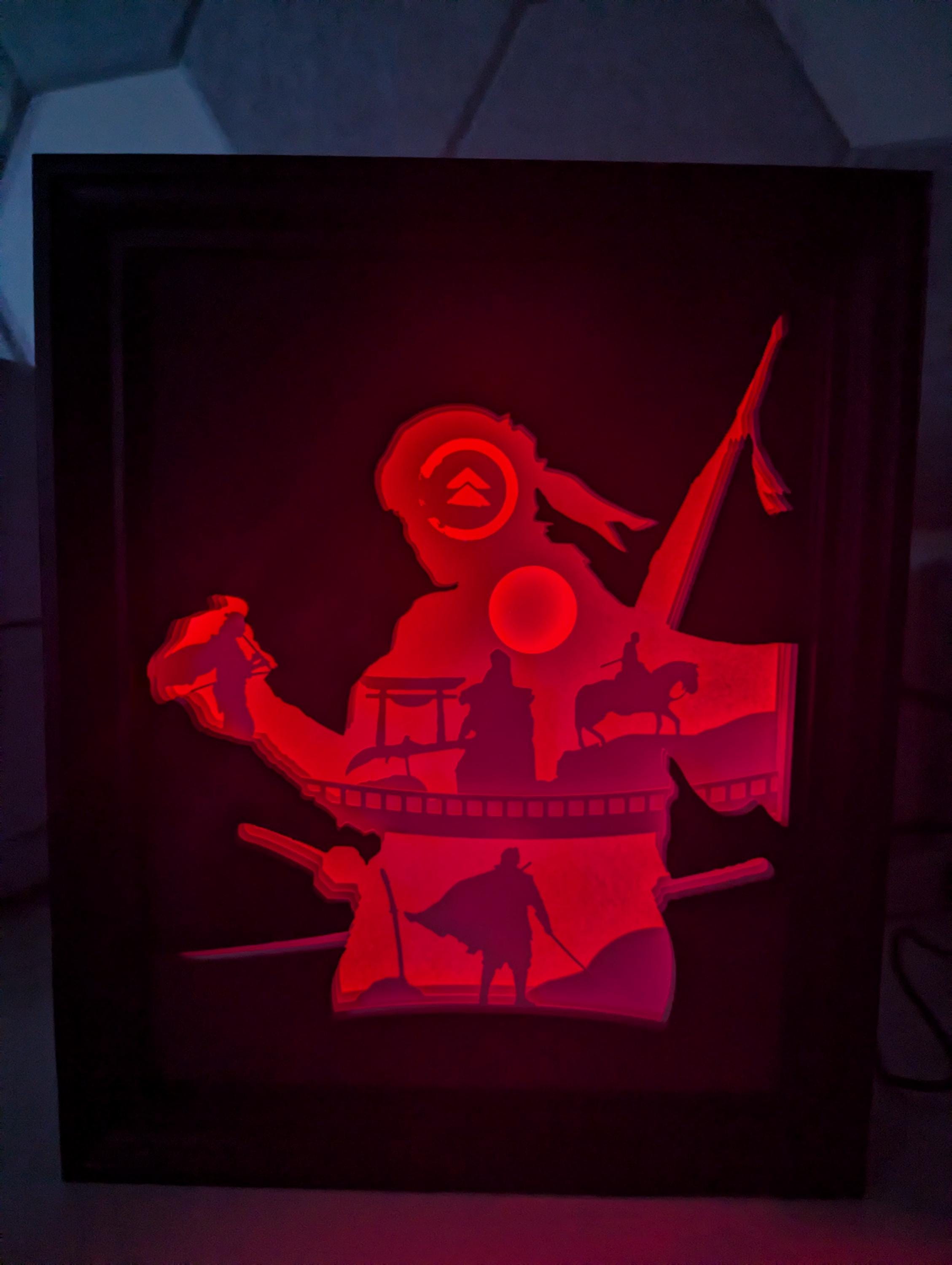 Ghost Of Tsushima Shadowbox / Lightbox
