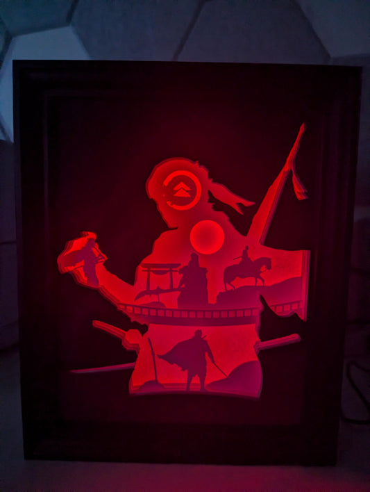 Ghost Of Tsushima Shadowbox / Lightbox