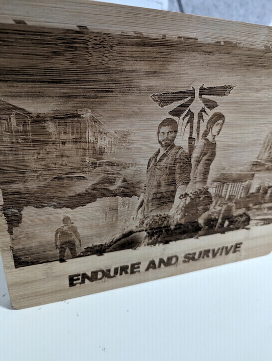 The Last Of Us - Wooden laser engraved sign - unique gift - custom design