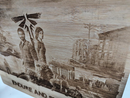 The Last Of Us - Wooden laser engraved sign - unique gift - custom design