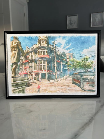 Red Dead Redemption 2 - Watercolour Print - Saint Denis
