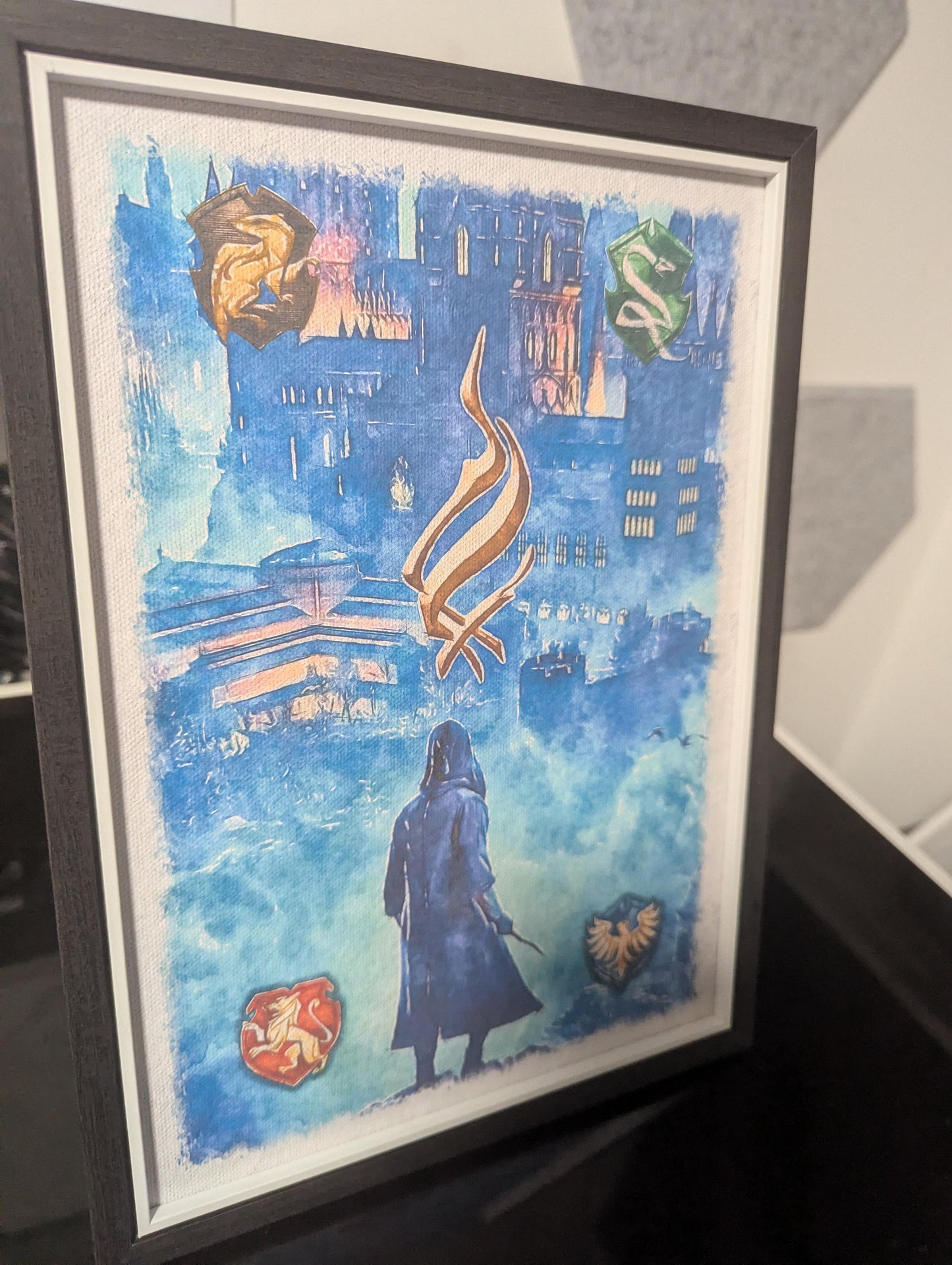 Hogwarts Legacy - Art Print in Watercolour Style - Unique Gift - Printed on premium hammered card