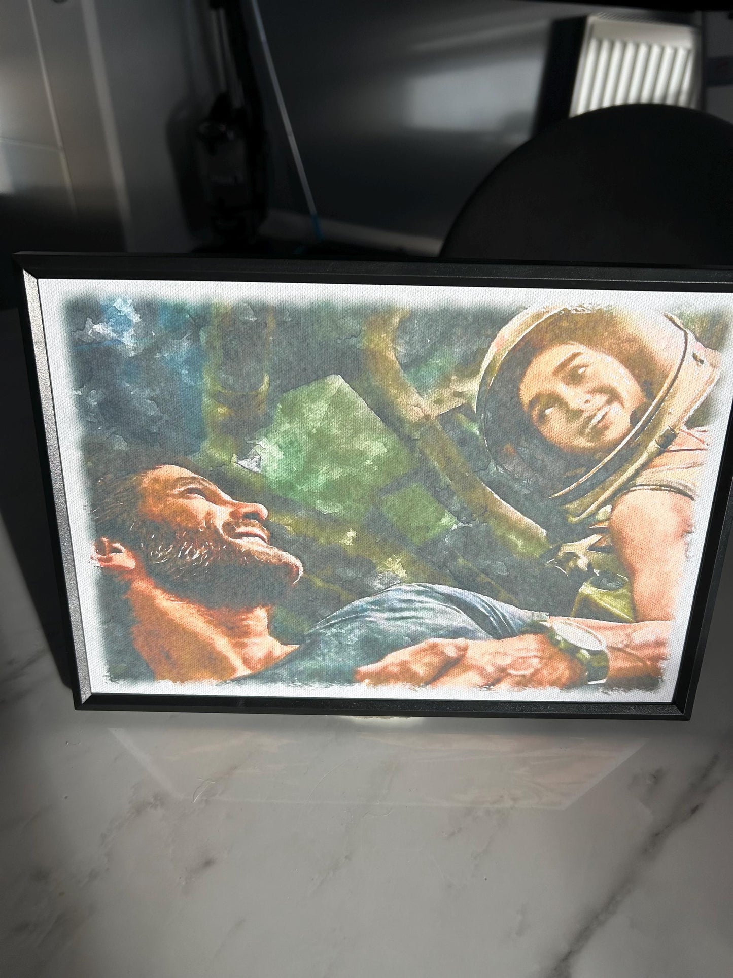 Ellie & Joel - The Last of Us - Watercolour Print