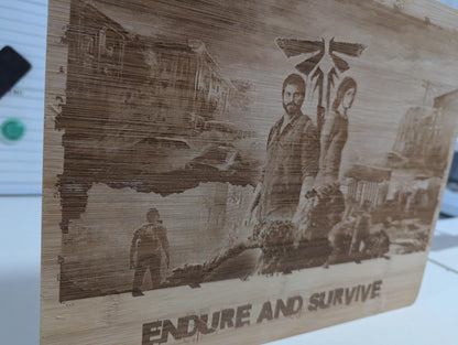 The Last Of Us - Wooden laser engraved sign - unique gift - custom design