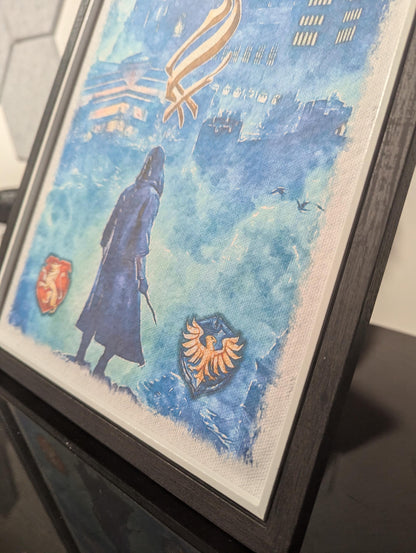 Hogwarts Legacy - Art Print in Watercolour Style - Unique Gift - Printed on premium hammered card