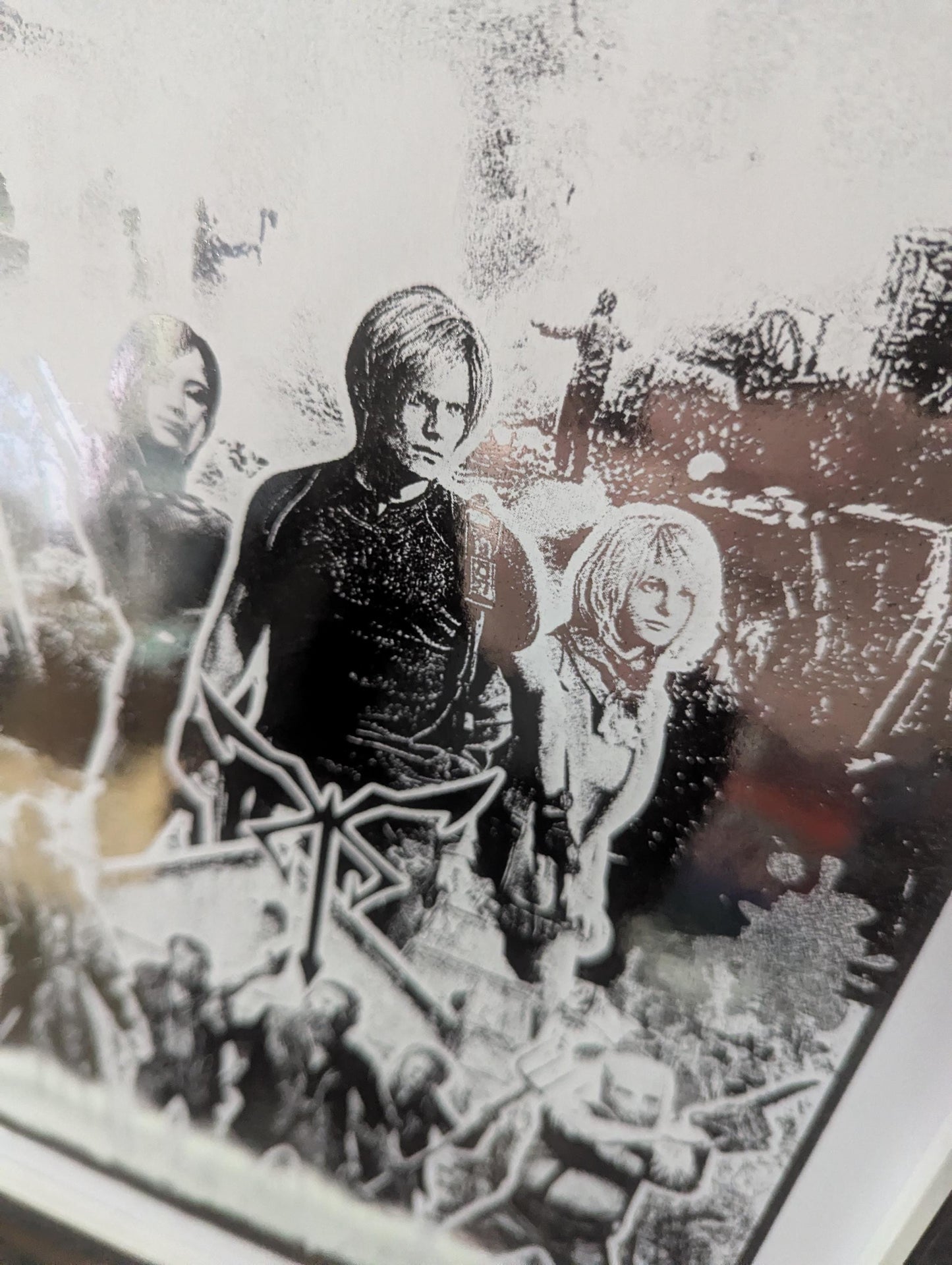 Resident Evil 4 - RE4 Remake - Foil print, Video game Wall Decor, Unique Gaming Gift, Real Foil Art, Leon