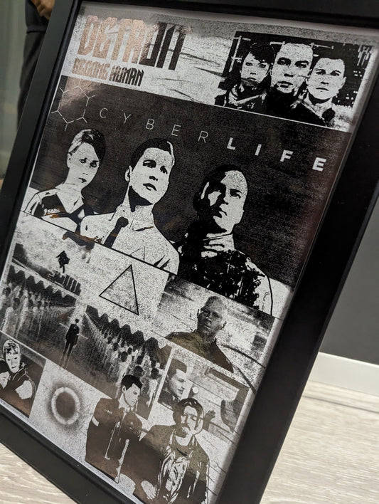 Detroit: Become Human - Foil Print - Video game Wall Decor, Unique Gift